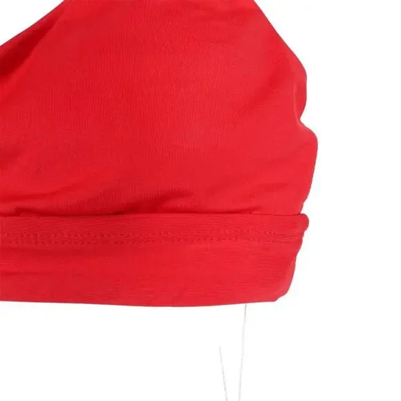 NWT Andie Swim Women's Ventura Bikini Top Cherry Red Size Small Padded Support - Picture 9 of 10